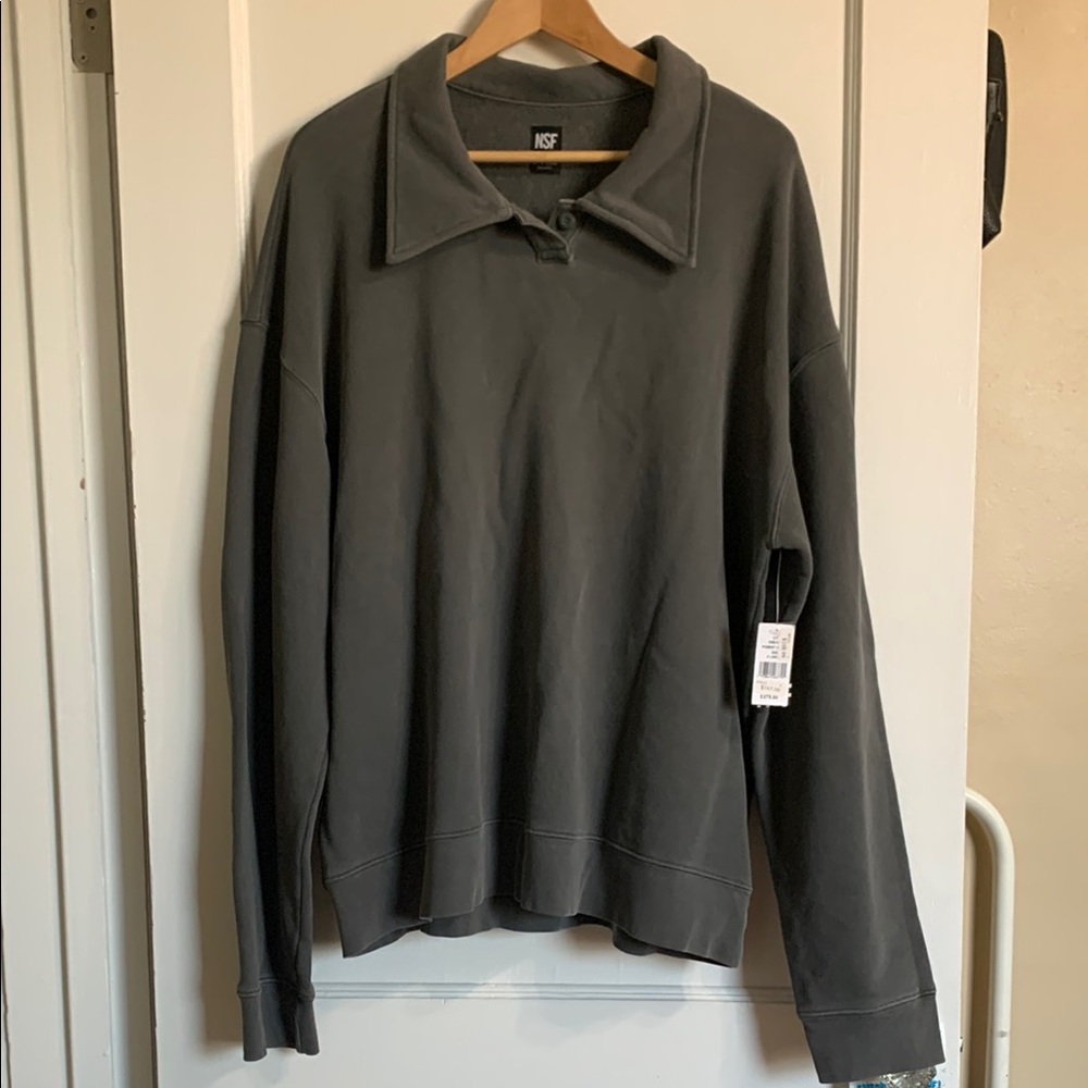 NSF Clothing Wide Collar Sweatshirt